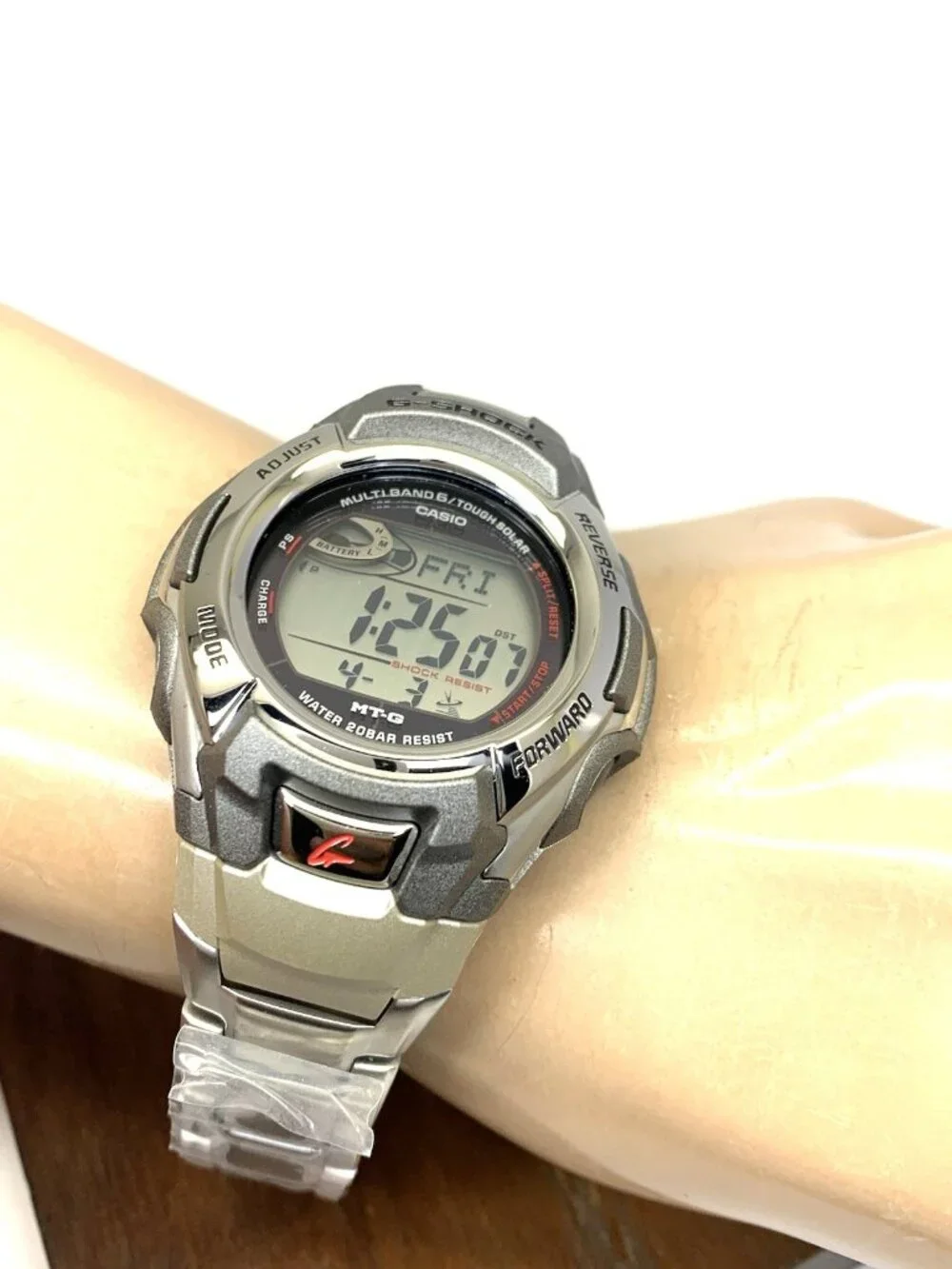 Casio G-Shock Men's Watch MTGM900DA-8 Tough Solar World Time Silver Steel 3406
